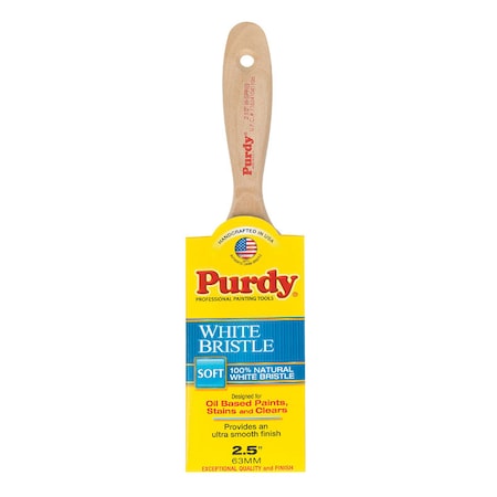 Purdy Purdy White Bristle Sprig 2-1/2 in. Soft Flat Trim Paint Brush 144380425